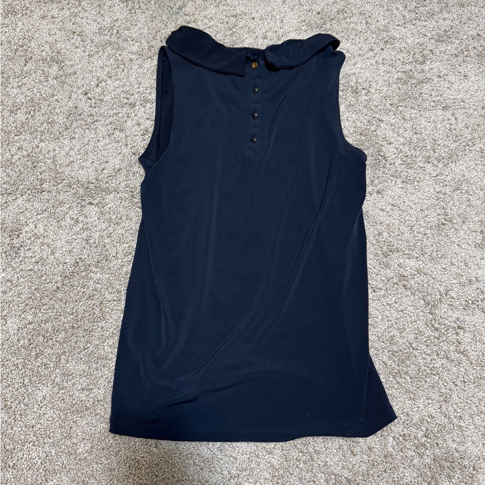 Small Women’s Banana Republic Cowl Neck Tank Top Dark Blue - Picture 3 of 3